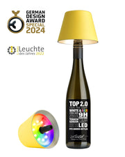 Sompex Top 2.0 Lampada per Bottiglie a Batteria RGBW Giallo