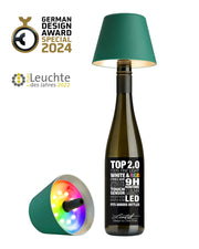 Sompex Top 2.0 Lampada per Bottiglie a Batteria RGBW Verde