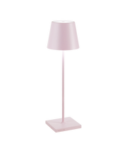 Zafferano Poldina Pro Rosa - Lampada da Tavolo in Alluminio H38