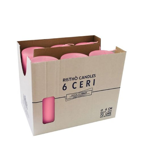 immagine-2-cereria-di-giorgio-cereria-di-giorgio-ceri-6-cm-h-15-cm-6-pz-rosa-bebe-ean-8006545170972