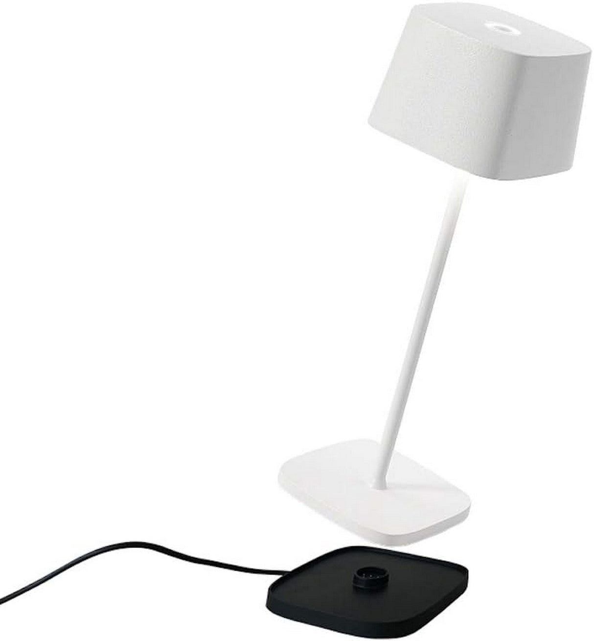 immagine-2-zafferano-ofelia-pro-bianco-opaco-lampada-da-tavolo-a-led-h29cm