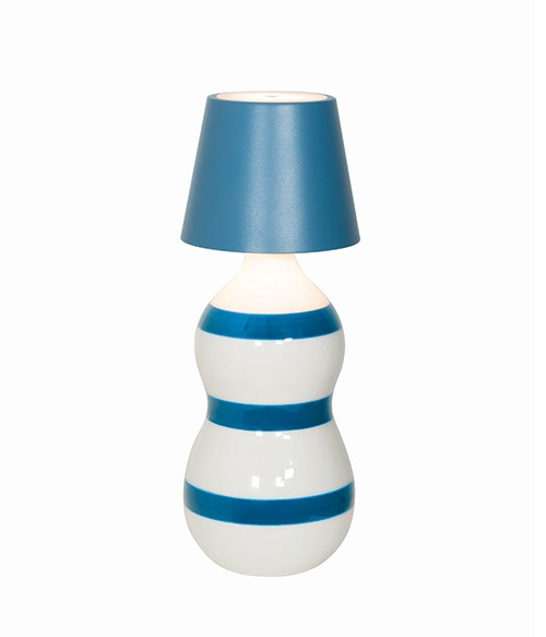 Poldina Stopper Lampada H 111 Mm D 111 Mm Blu