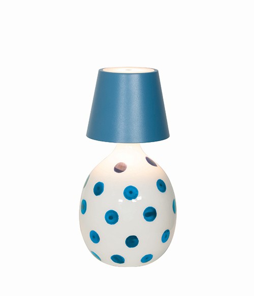 Poldina Stopper Lampada H 111 Mm D 111 Mm Blu