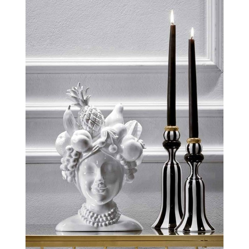 Spetebo Portacandele In Metallo Nero Per 4 Candele, 20x15 Cm, Vassoio Magnetico Per Corona Avvento
